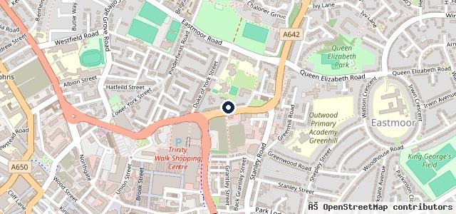 Map showing the location of Cross And Spurr