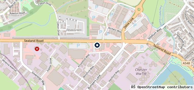 Map showing the location of Halliwell Jones Chester BMW