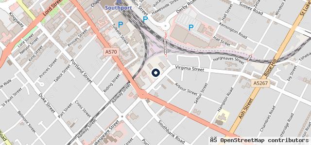 Map showing the location of Virginia Street Garage