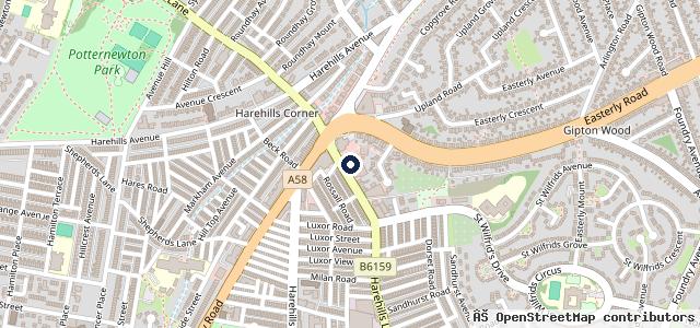 Map showing the location of BM Motors Leeds ltd