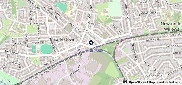 Map showing the location of W9 cars