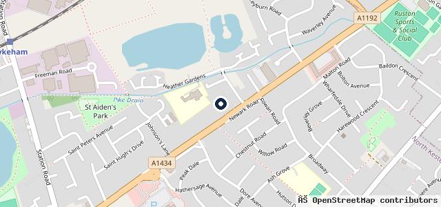 Map showing the location of Whites Of Lincoln