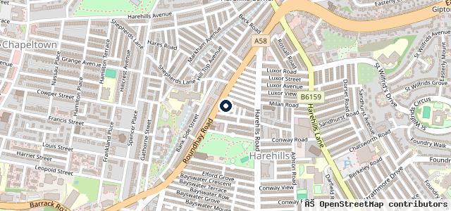 Map showing the location of Fast Lane Tyres & Exhausts