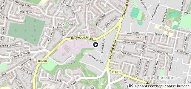 Map showing the location of Williamsons Repairs