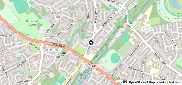 Map showing the location of J & L Motors Rock Garage