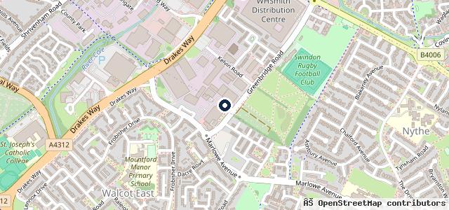 Map showing the location of Greenbridge MOT Autocentre Ltd