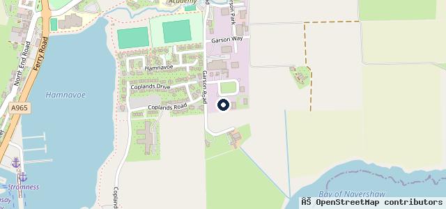 Map showing the location of C S Omand