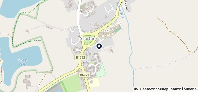 Map showing the location of Coates Garage