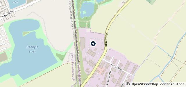 Map showing the location of Midlands Truck & Van Ltd - Peterborough