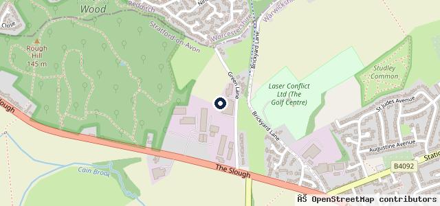 Map showing the location of R G Motors
