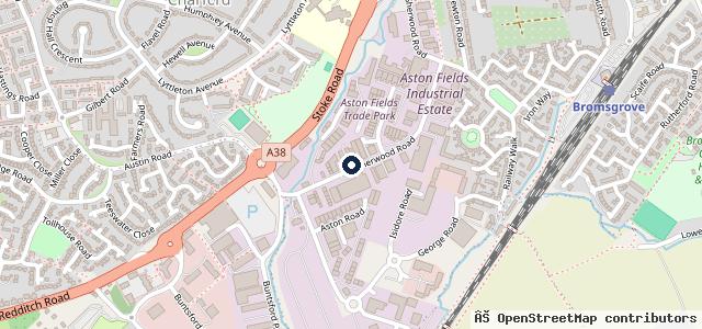 Map showing the location of Bromsgrove Tyres & Exhausts
