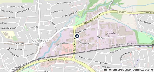 Map showing the location of Belgrave Commercials Ltd