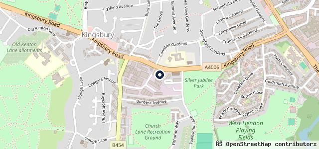 Map showing the location of Albion Service Centre