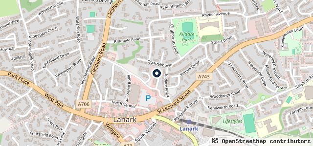 Map showing the location of Lanark Tyre and Exhaust Centre Ltd