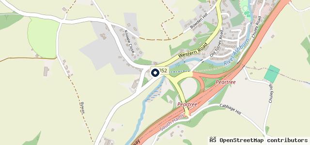 Map showing the location of Ashburton Motor Works Ltd - Subaru & Isuzu