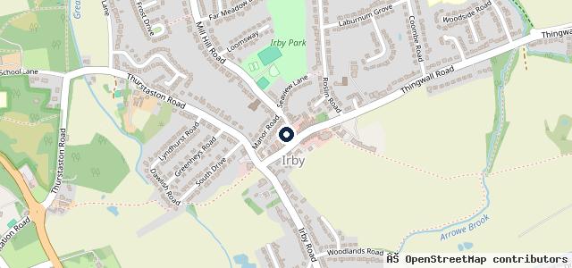 Map showing the location of Irby Motor Company ltd