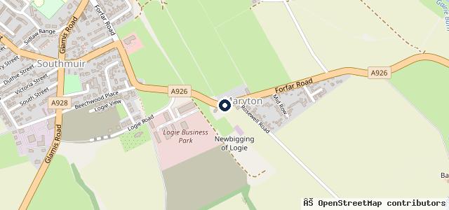 Map showing the location of Maryton Garage Ltd