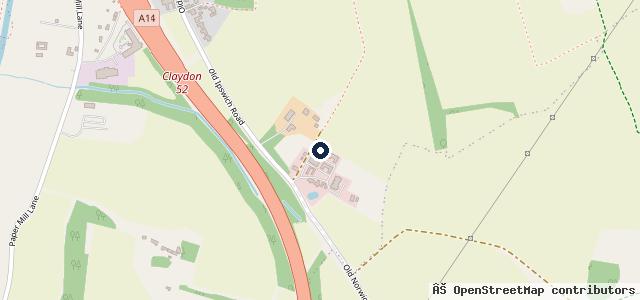 Map showing the location of Foxhall Garage | Ipswich