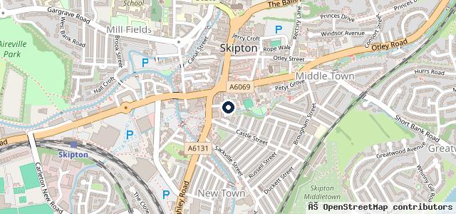 Map showing the location of ADT Central Garage