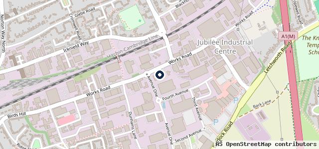 Map showing the location of Marshall Volkswagen Letchworth