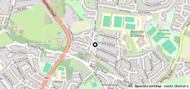 Map showing the location of South Yorkshire Mobile Tyres Ltd 24/7 Fitters