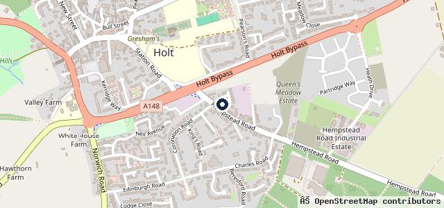 Map showing the location of ATS Euromaster Holt