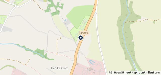 Map showing the location of Braefel Garage