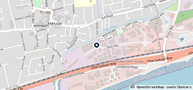 Map showing the location of Hookems Garage Hessle Ltd