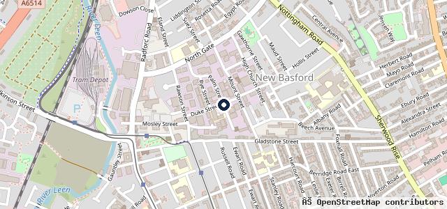 Map showing the location of Bar Lane Motors