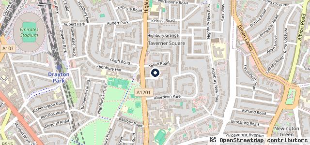 Map showing the location of Air Cool Islington - MOT Test Centre - Auto Services