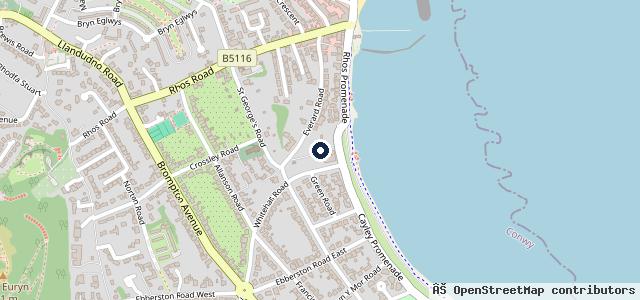 Map showing the location of Berrys Garage