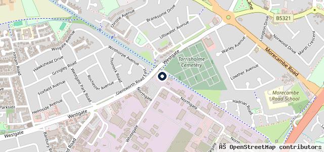 Map showing the location of Northgate Autobody - Car body shop, accident repair, dent removal and paint repair.