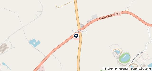 Map showing the location of Busby Stoop Garage Ltd