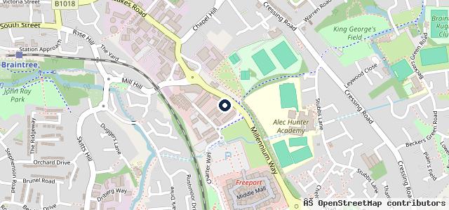 Map showing the location of Halfords Autocentre