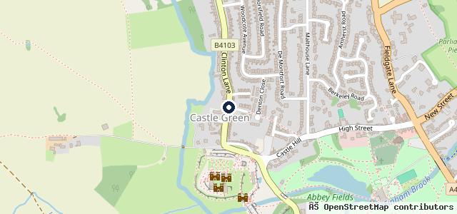 Map showing the location of Clinton Garage