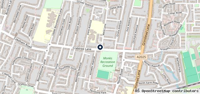Map showing the location of Crabtree Lane Garage Ltd