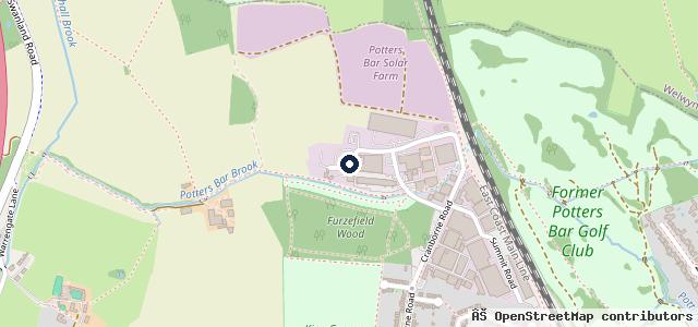 Map showing the location of Cranborne Garage