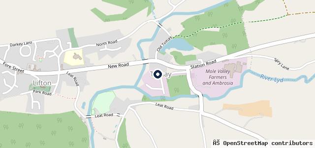 Map showing the location of Lifton Bridge Car Sales Ltd