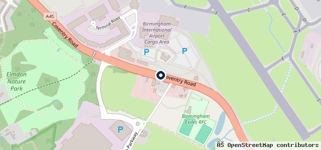 Map showing the location of Solihull Kia