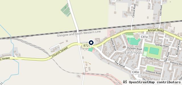 Map showing the location of D A Anderson Motor Repairs