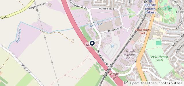 Map showing the location of D & H Autocare