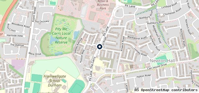 Map showing the location of Protyre Durham