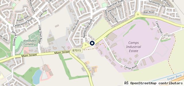 Map showing the location of David Philp Commercials Ltd