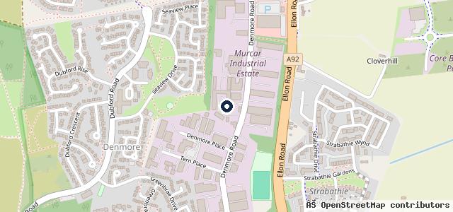 Map showing the location of Denmore Garage Ltd