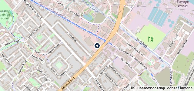Map showing the location of Vindis Volkswagen Cambridge