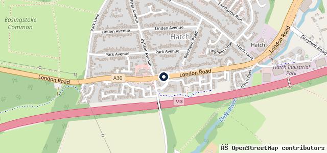 Map showing the location of Eden Hyundai - Basingstoke