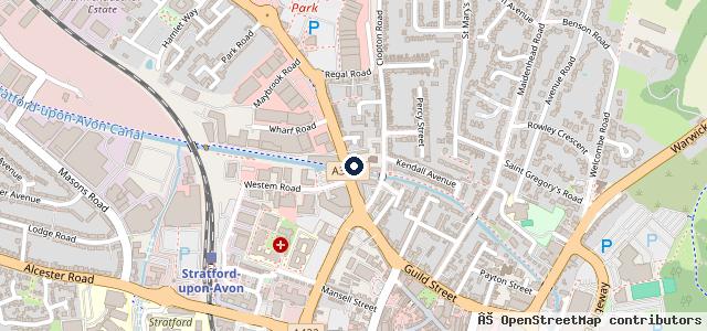 Map showing the location of Halfords Autocentre