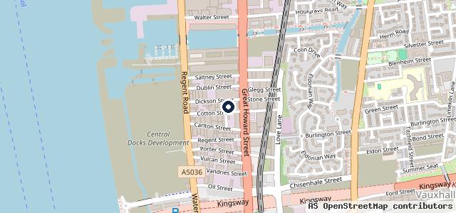 Map showing the location of Elite Liverpool Automotive