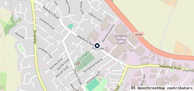 Map showing the location of Express Tyre & Auto Centre