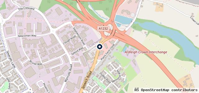 Map showing the location of Group 1 Colchester BMW | Colchester